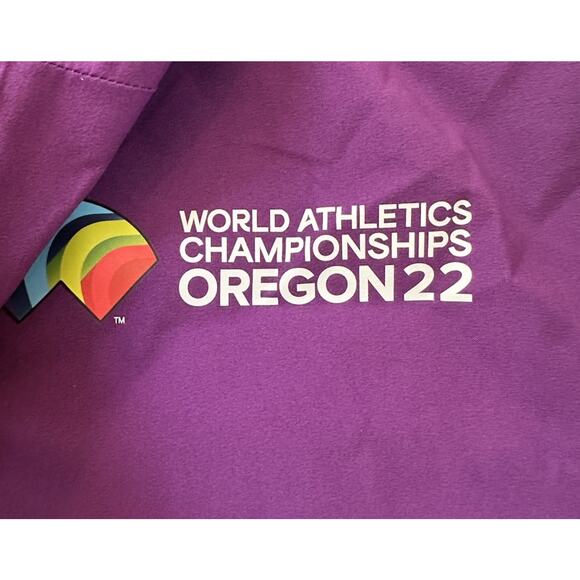 ASICS Athletics Championship Oregon 2022 Jacket Size XS Men’s Purple - Picture 7 of 10